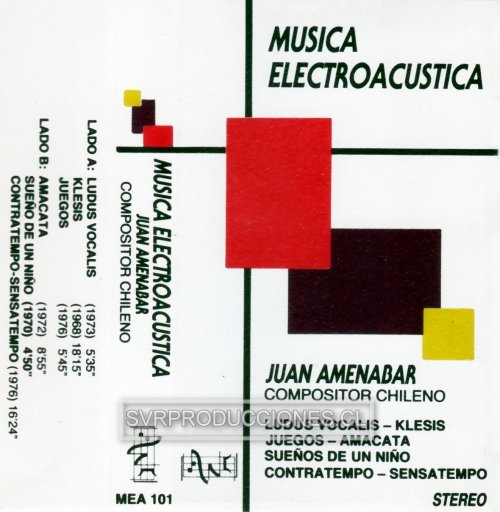 Música Electroacústica: Juan Amenábar [Cassette] - Haga click en la imagen para cerrar